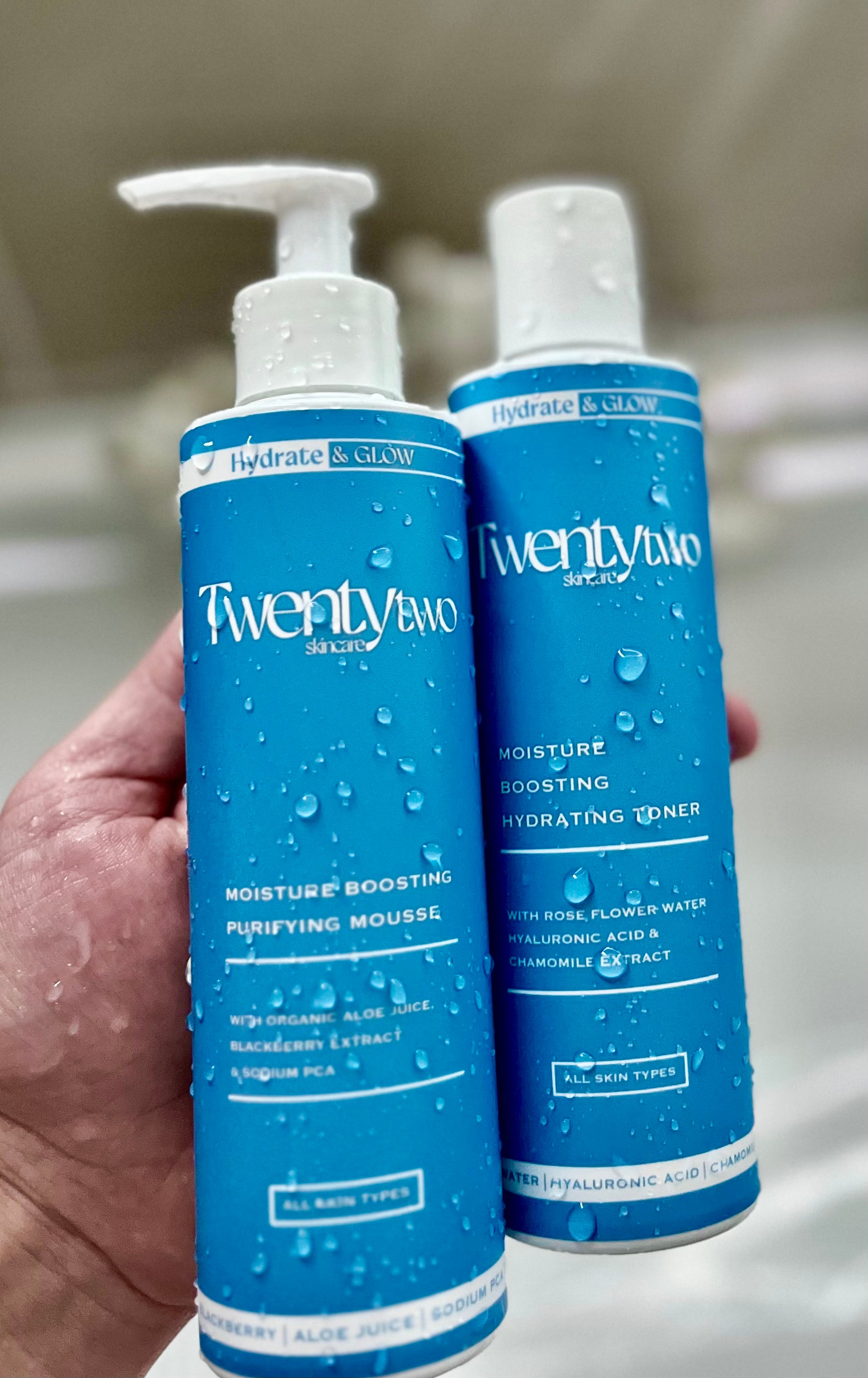 Hydrate & Glow - Hydrating skincare duo - Twenty Two Skincare - natural certified skincare