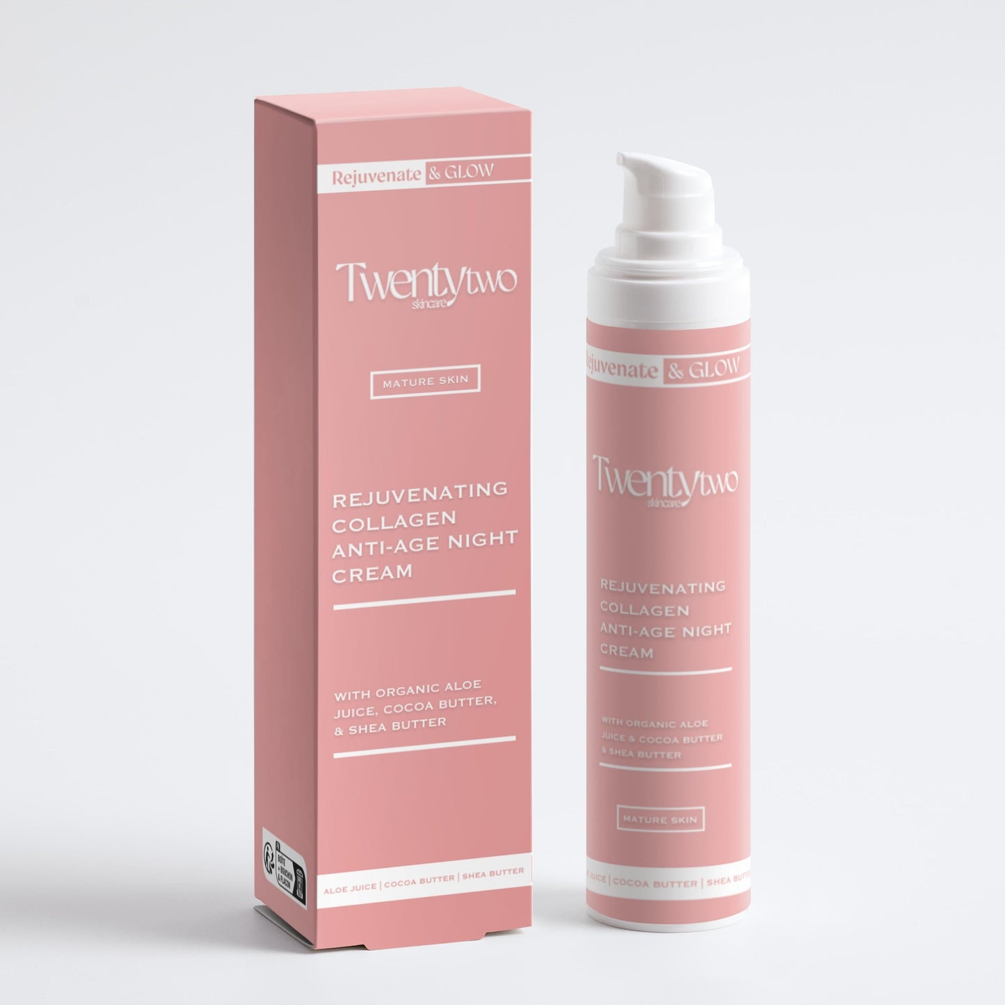 Rejuvenating Collagen Anti-age Night cream Twentytwo Natural certified skincare
