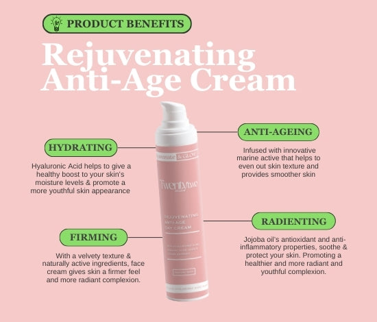 Rejuvenating Anti-age day cream - Anti-Ageing - benefits - Twentytwo Skincare - twenty two - natural certified skincare