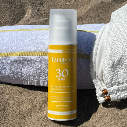 Glowing Mineral 30 SPF Suncream - Twenty Two Skincare