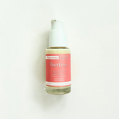 Rejuvenating Collagen Boost Serum Twentytwo natural skincare - luxury collagen boosting serum - best anti age skincare 