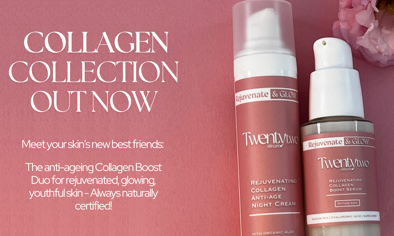 Twentytwo skincare Collagen Collection out now anti-ageing duo