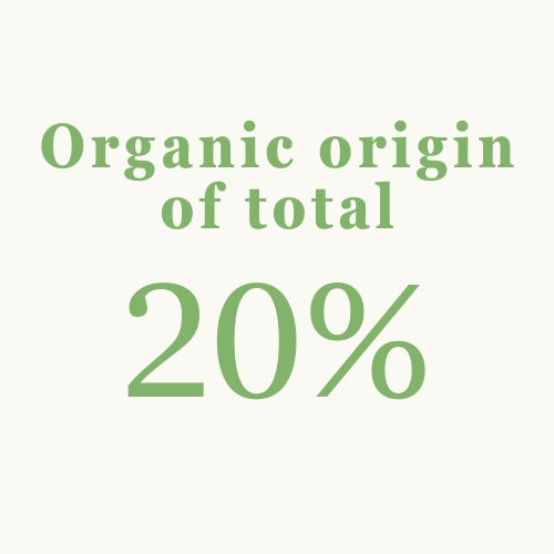 Twentytwo skincare - Organic origin of total formula 20% - natural certified skincare