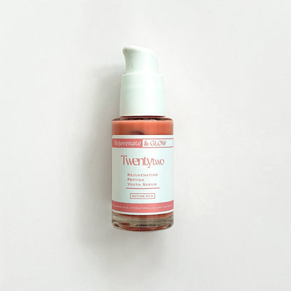 Rejuvenating peptide youth Serum Peptide Twentytwo Skincare anti-ageing natural certified skincare award winning European natural beauty award