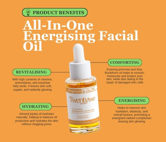 All in one brightening oil - benefits - Twentytwo Skincare - twenty two - natural certified skincare