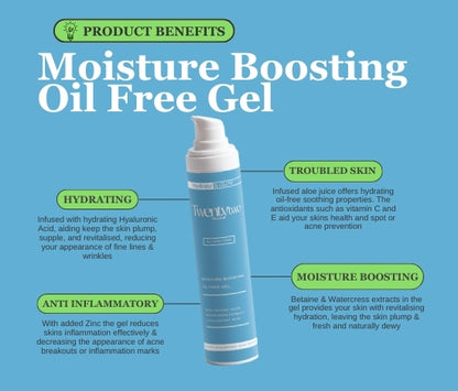 Moisture Boosting Oil Free Gel - benefits - Twentytwo Skincare - twenty two - natural certified skincare